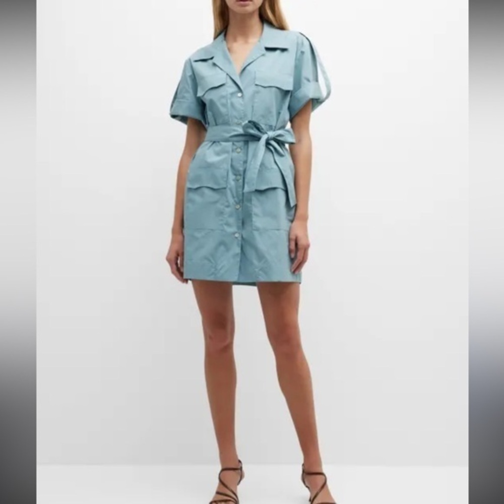 FINLEY WEATHERCLOTH  cargo cotton/poly shirt dress Sz S